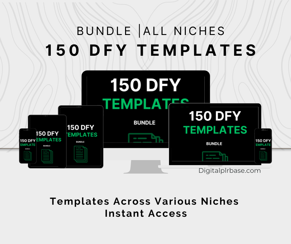 Template bundle preview on multiple devices - Instant access across all niches