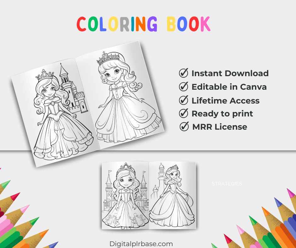 Licensing & Feature Icons – Features checklist for instant download, editable access, and MRR license.